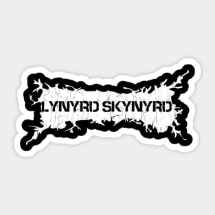 White Distressed - Lynyrd Skynyrd Sticker